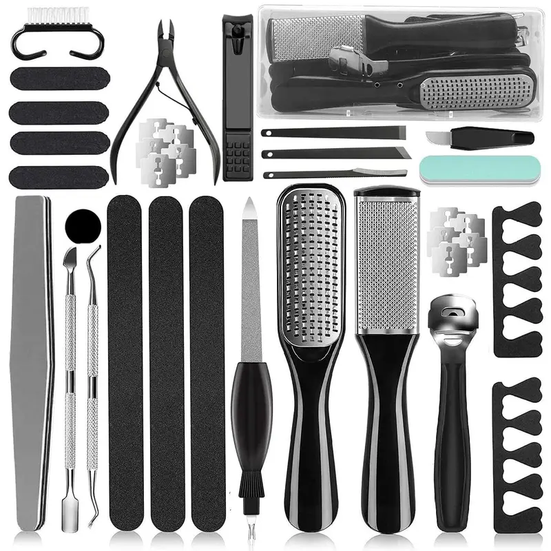EKOCSIO Kit Pédicure 36 en 1 – Outils Professionnels Pieds pour Maison et Salon