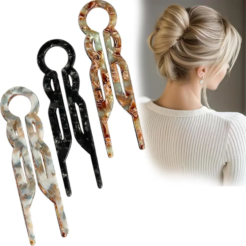 Elefutura Prestige – Pinces à Cheveux Élégantes (3 pièces)