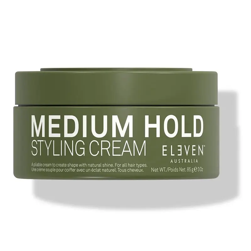 ELEVEN AUSTRALIA Crème coiffante moyenne — tenue flexible et éclat naturel, 90 ml