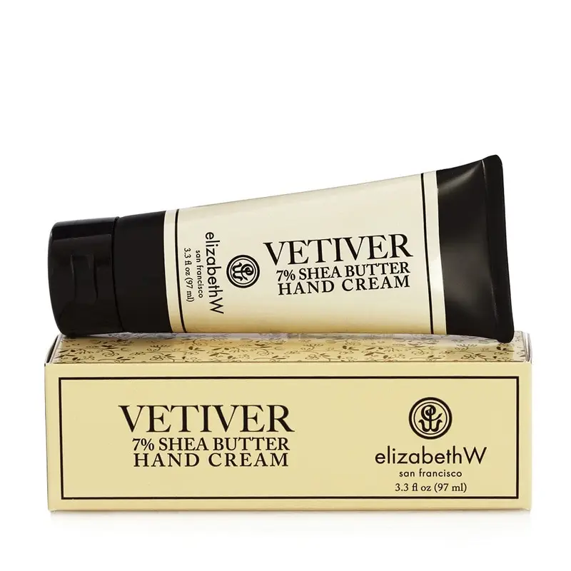 Elizabeth W 7% Beurre de Karité – Crème Mains Vetiver, Hydratation Durable