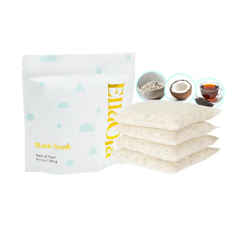 ELLAOLA Bain d’avoine – Douceur naturelle sans parfum pour bébés, enfants et adultes (4 sachets bain tisane)