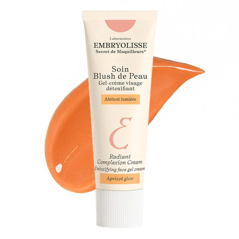 Embryolisse Crème Éclat – Hydratation et Maquillage Hybride, Acide Hyaluronique et Beurre de Karité, Teinte Abricot – 30 ml