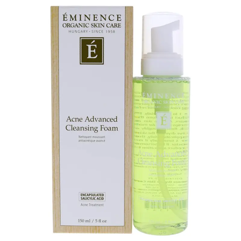 Eminence Mousse Nettoyante Avancée Anti‑acné – Pour Tous les Types de Peau, 150 ml