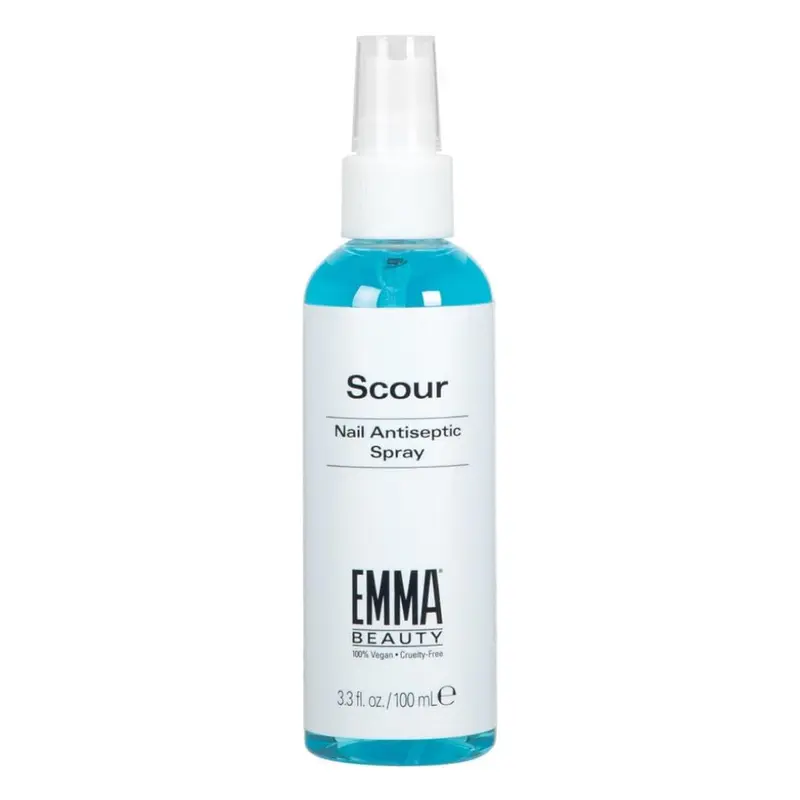 EMMA Beauty Scour – Vaporisateur antiseptique pour ongles, nettoyant de surface vegan et sans cruauté, formule 12+ sans substances nocives, 3,3 oz (100 ml)