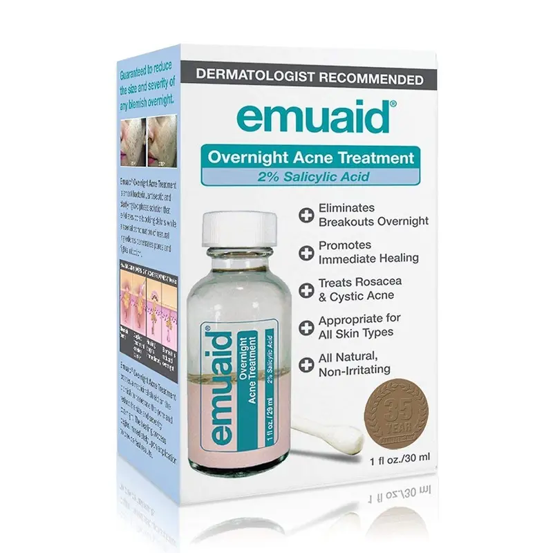 EMUAID Traitement Acné Nocturne – Soin rapide pour adultes et adolescents