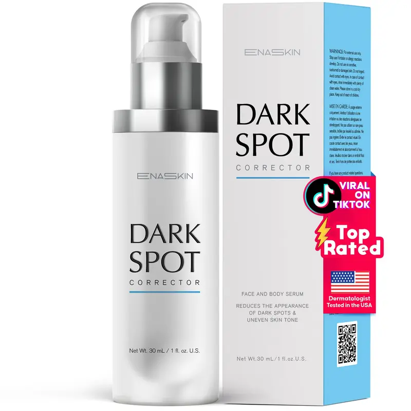 EnaSkin Sérum Correcteur Taches Visage et Corps – Mélasma, Taches Solaires et Points de Rousseur | Niacinamide