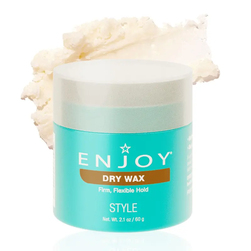 Enjoy Dry Wax – Cire sèche non grasse, texture pliable, tenue ferme et finition mate naturelle (2,1 oz)