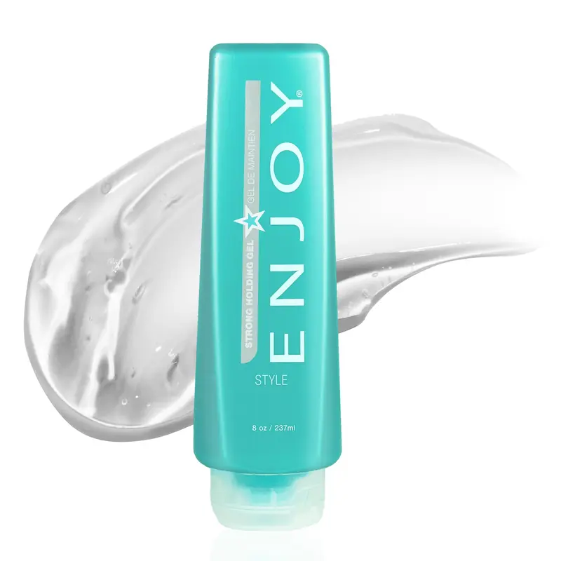 Enjoy Gel Tenue Forte Sans Alcool – Polyvalent et Volume Accru (8 oz)