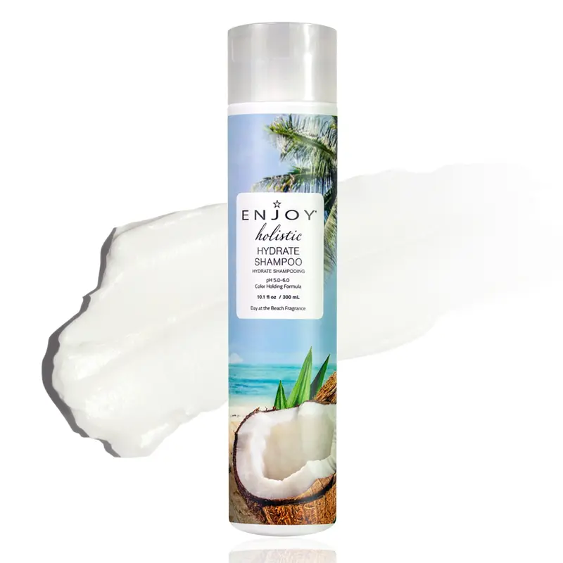 Enjoy Shampooing Hydratant Holistique – Pour tous types de cheveux, couleur traitée, pH équilibré 5,0–6,0 – 10,1 oz