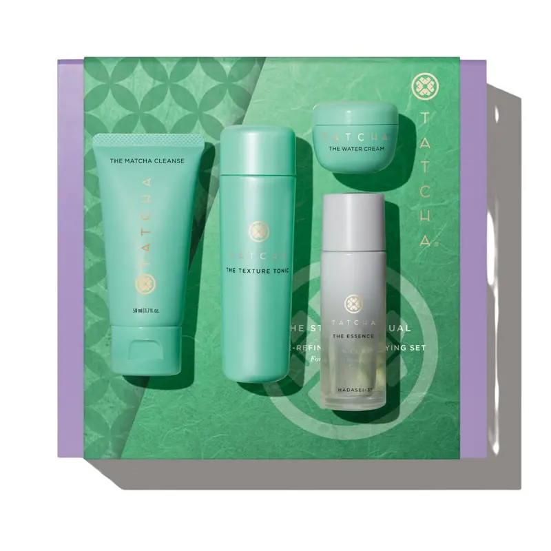 Ensemble de démarrage TATCHA – Raffinement des pores et Clarification | Rituel de 2 semaines | Valeur 92 $
