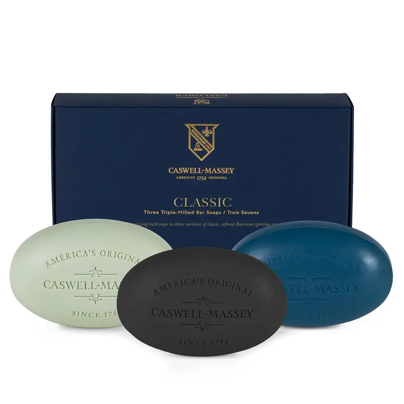 Ensemble de Savons Caswell-Massey pour Hommes – Newport, Oaire & Greenbriar – 3 x 5,8 oz