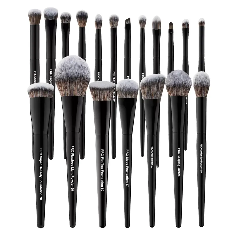 Ensemble Pinceaux Professionnels Bueart Design – 19 pièces, vegan, poils synthétiques, étiquetés