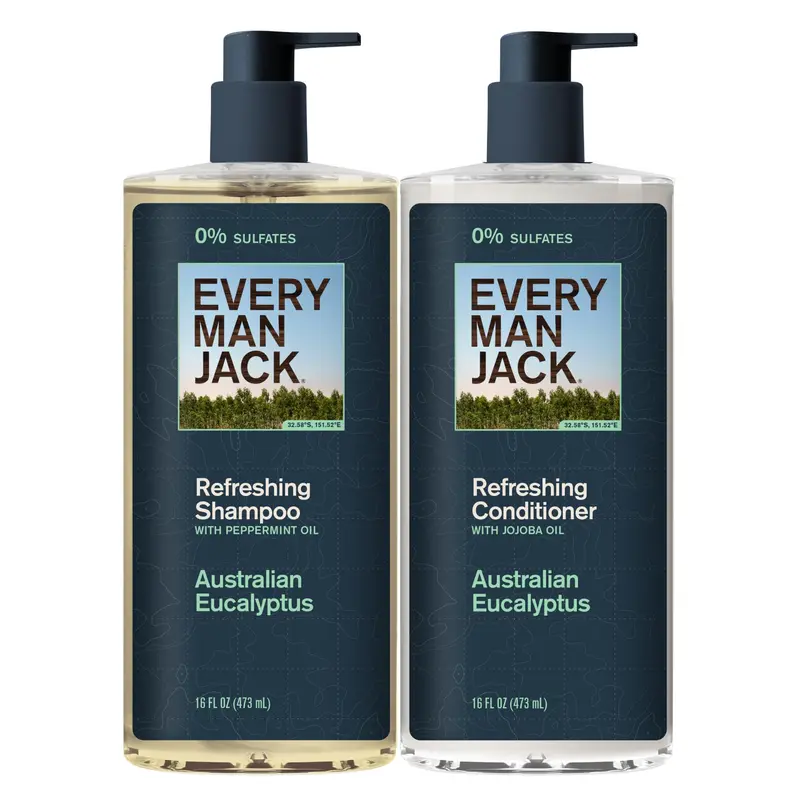 Ensemble Shampoing et Après-Shampooing pour Hommes – Eucalyptus australienne, 473 ml x 2 | Every Man Jack