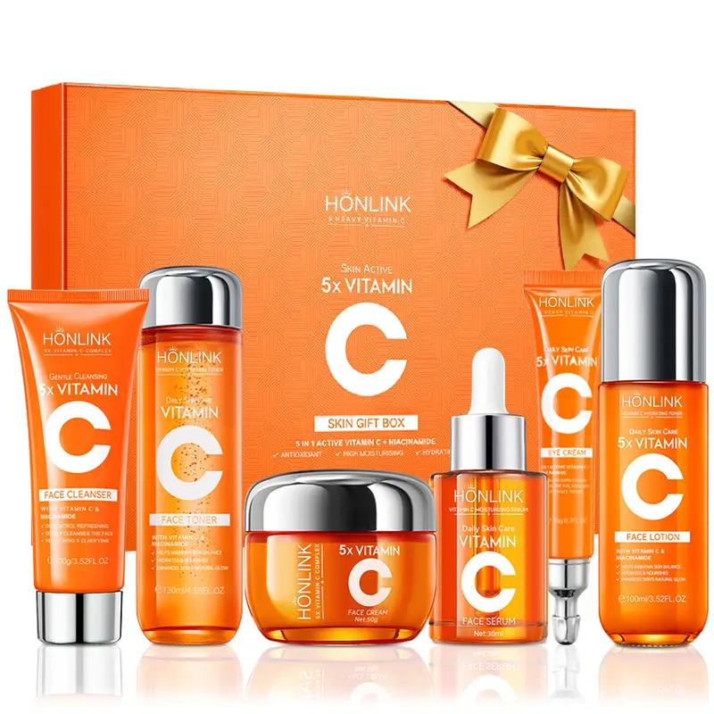 Ensemble Soin Hydratant 6 Pièces – Vitamine C & Niacinamide | UZTUZT