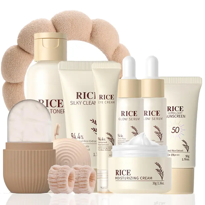 Ensemble Soin Riz EONFAVE pour Adolescentes 10–12 ans – Coffret Hydratant Visage