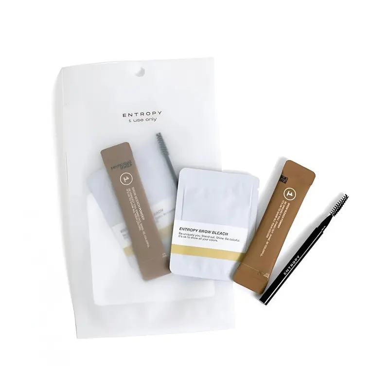 ENTROPY MAKE UP Kit Décolorant Sourcils à Usage Unique – Éclaircissement rapide et sûr