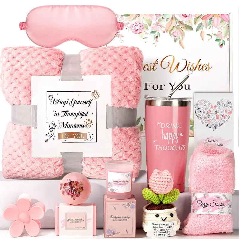 ENVTEK Coffret Luxe Bien-Être pour Elle – Cadeau Spa Tout-en-Un Prêt à Offrir