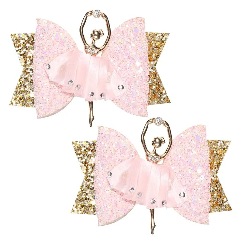 EOMTUR – Barrettes Ballet Scintillantes avec Strass (2 Pièces) pour Filles