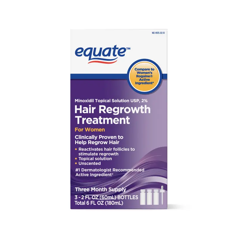 Equate Traitement Régénération Capillaire pour Femmes — Fourniture de 3 mois, 59 ml