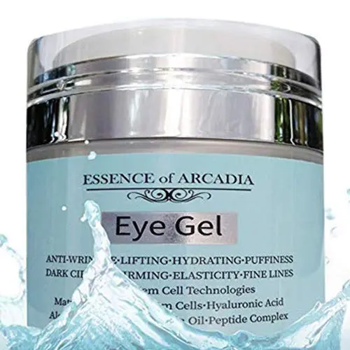 Essence Of Arcadia — Gel Yeux anti-âge pour cernes, poches et ridules — Acide hyaluronique & Aloe vera, 50 ml
