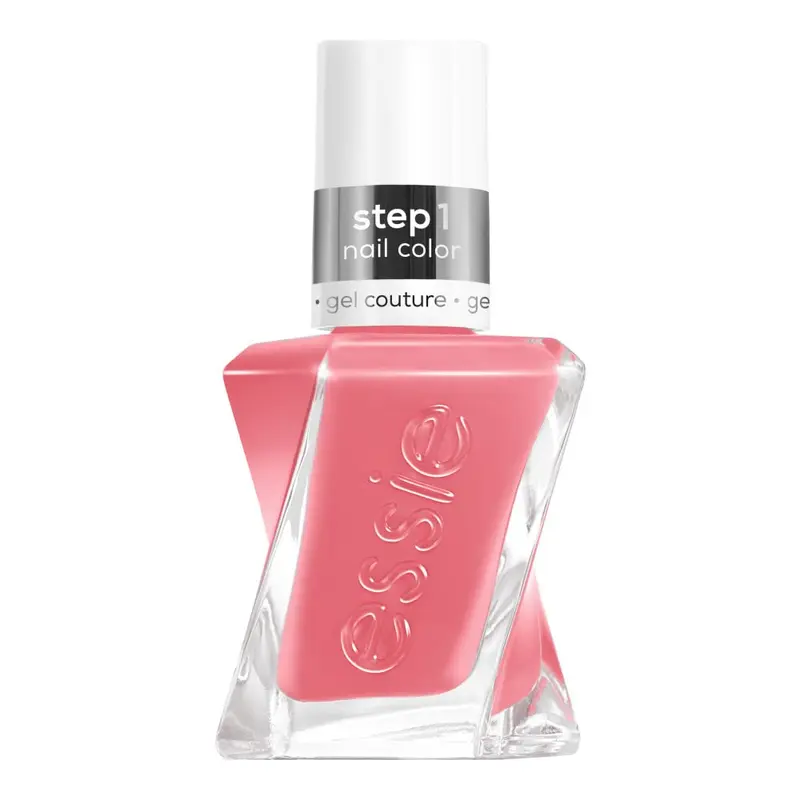 essie gel couture Gallery Glam – vernis gel longue tenue vegan, rose saumoné, 13,6 ml