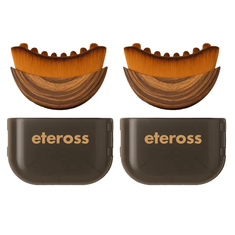 eteross LymphLift — Brosse Visage lymphatique pour contour précis et peau détendue (2 pièces)