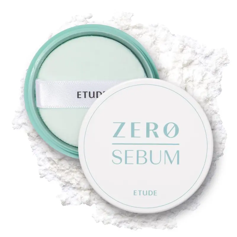 ETUDE Zéro Sébum Poudre Libre – 80% Minéral, Fini Mat Durable, Contrôle du Sébum pour Base ou Finition