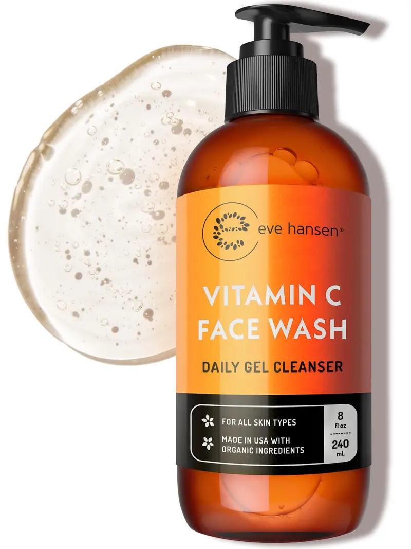 Eve Hansen – Nettoyant Vitamin C pour le visage 8oz | Teint uniforme, taches et ridules