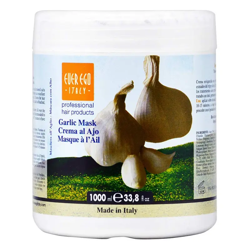 Ever Ego Italy Masque ail Traitement — Soin capillaire énergisant et nourrissant, 33,8 oz