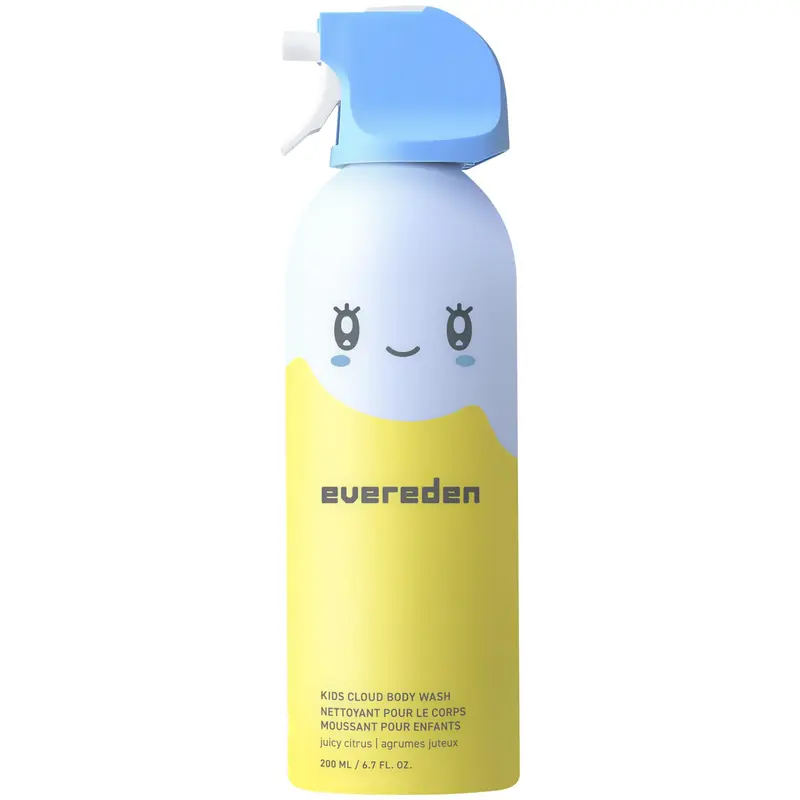 Evereden Savon Mousse pour Enfants – Bain Nuage Hydratant, Parfum Citron Juteux (198 ml)
