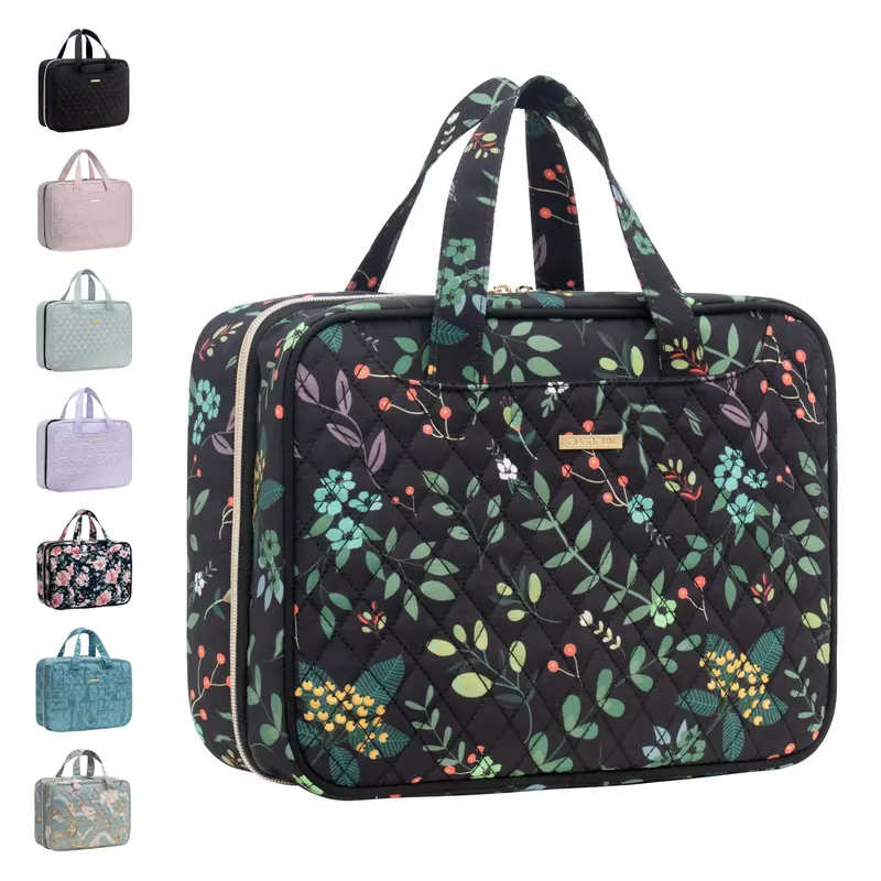 Everfun Sac Toilette Suspendu – Trousse Beauté Étanche et Organisée, Cadeau Saint-Valentin