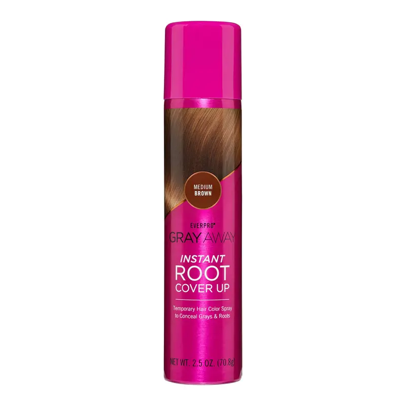 EVERPRO Couverture instantanée des racines Brun moyen – Spray 75 ml (2,5 oz)