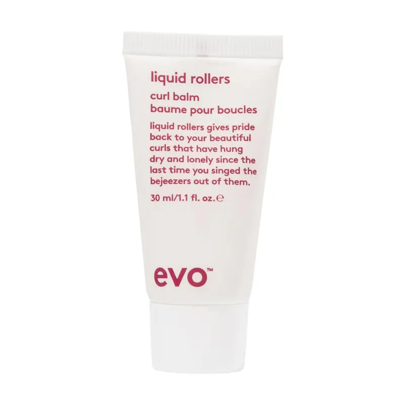 EVO Baume Boucles Liquide — Format Voyage, Tenue Légère pour Boucles Naturelles, Hydratation et Protection contre les Frisottis — 30 ml