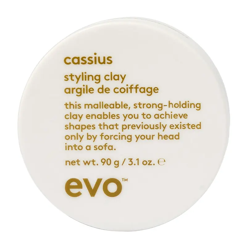 EVO Cassius Argile de Coiffage – Tenue Forte, Texture, Contrôle Malléable et Fini Mat – 88 g
