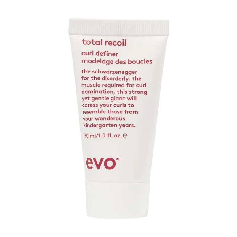 EVO Total Recoil Définisseur de Boucles – Tenue Forte, Fini Poli, Format Voyage 30 ml