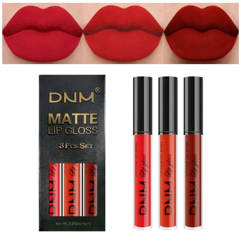 evpct Ensemble 3 Rouges Mat – Rouge à Lèvres Liquide Durable