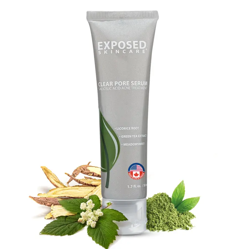 Exposed Skin Care – Sérum Pores Clairs 1% Acide Salicylique pour peaux sensibles et grasses