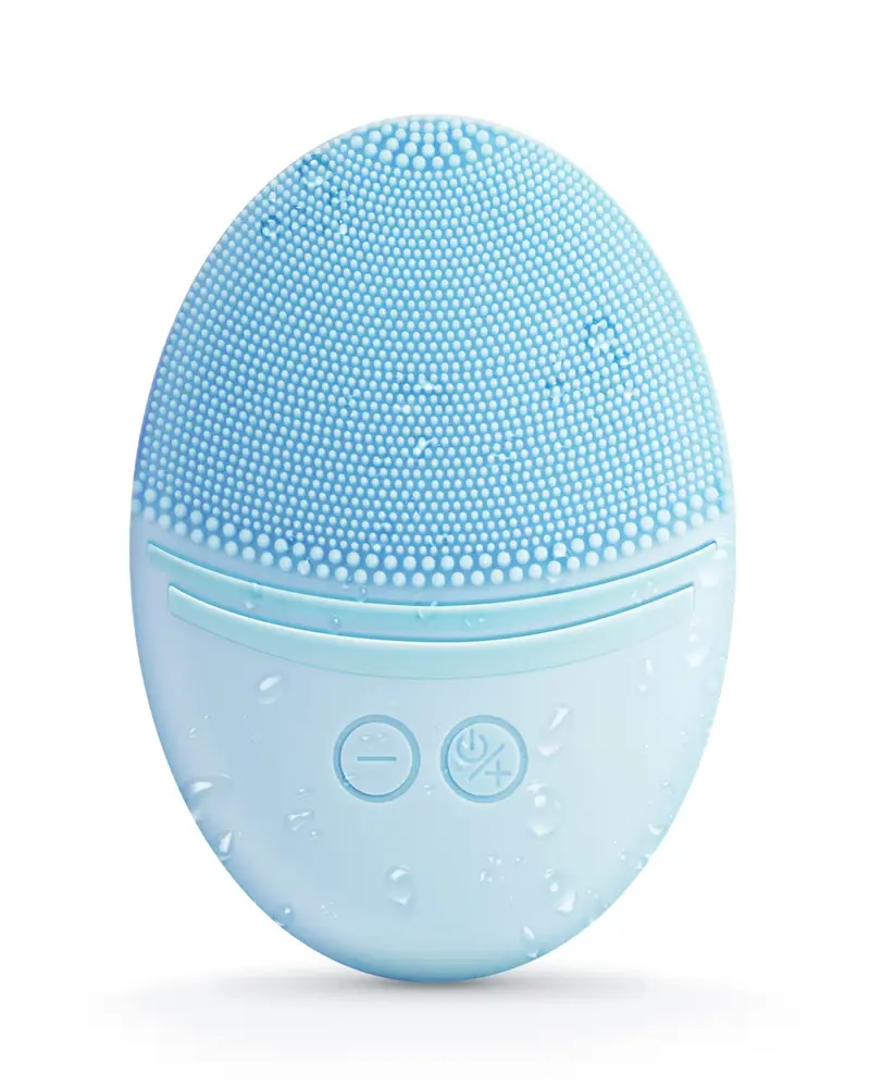 EZBASICS Brosse Visage Nettoyage Sonique Étanche – Recharge Induction – Bleu
