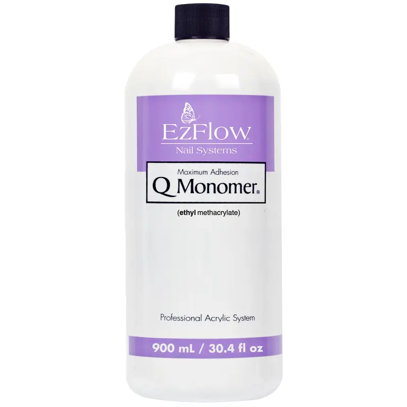 EzFlow Q Monomère Acrylique – Adhérence Maximale, Utilisation à Domicile, Flacon 30,4 oz