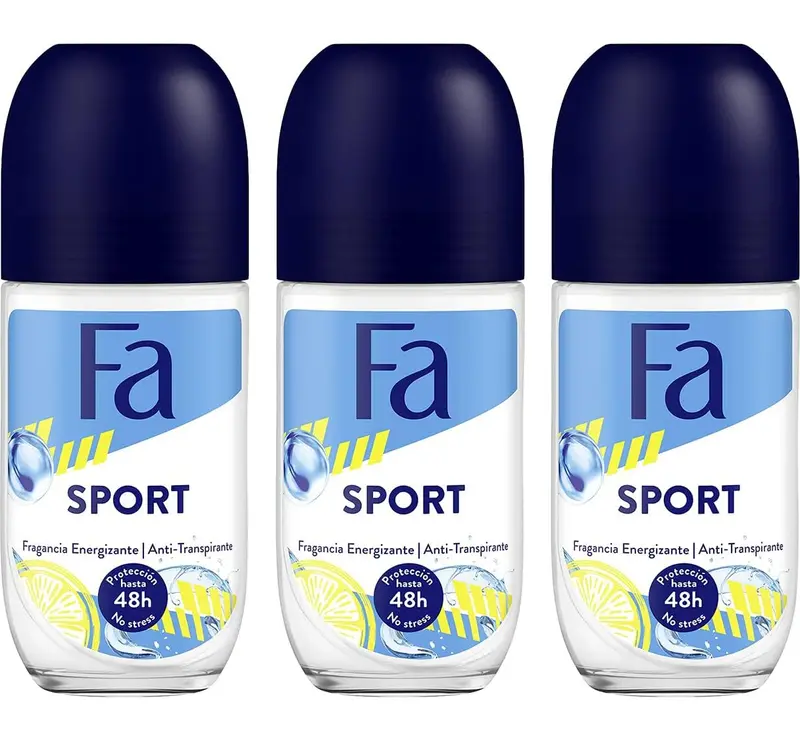 Fa Déodorant Roll-On Sport 50 ml – Pack de 3