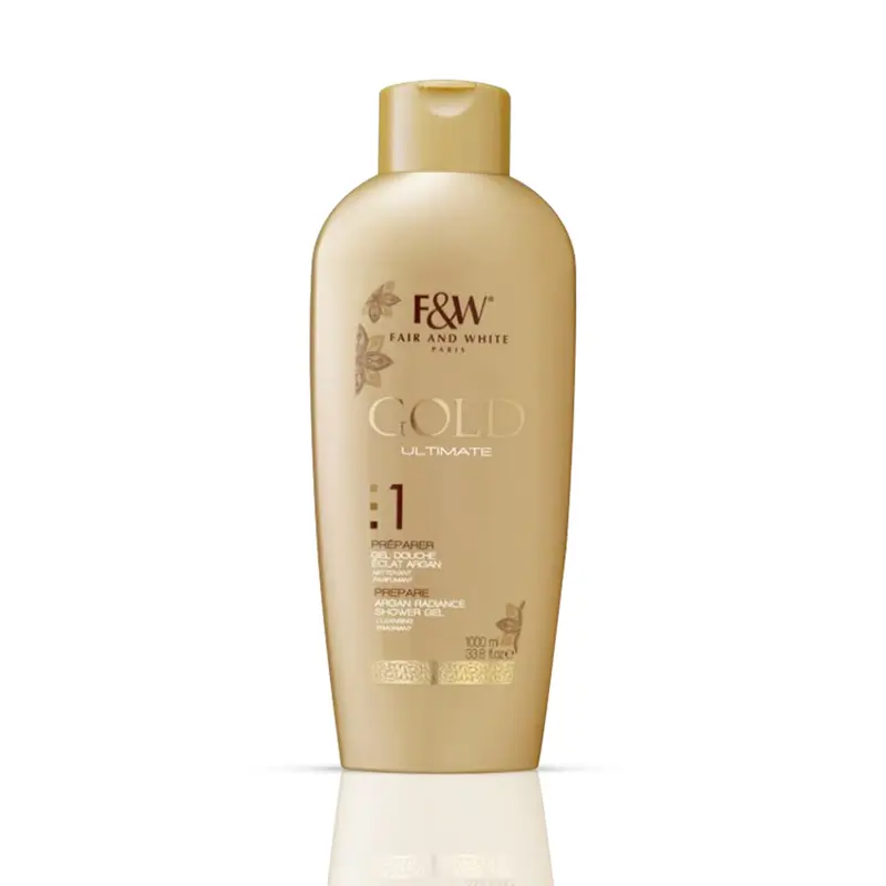 FAIR & WHITE Gold Radiance Gel Douche – 1000 ml | Éclat doré