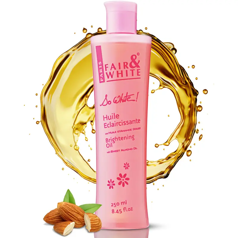 FAIR & WHITE So White Huile pour le corps 250 ml – Lumiskin, Amande et Vitamine E