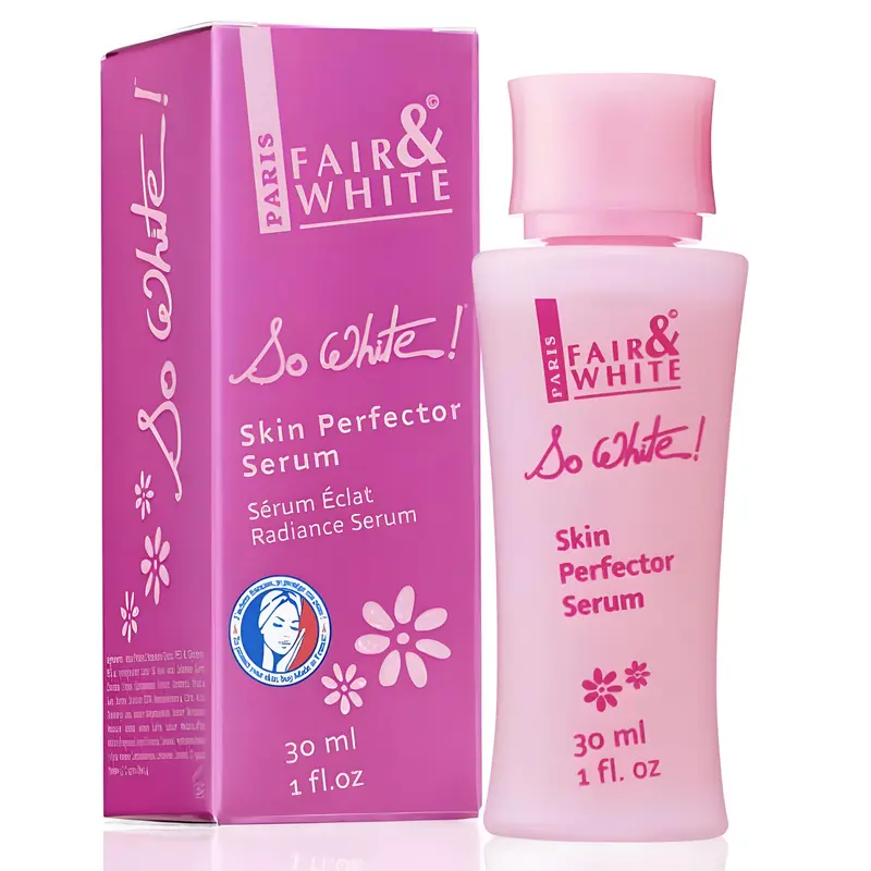 FAIR & WHITE So White Sérum Éclaircissant 30 ml – Visage, Coudes, Genoux et Pieds, Acide Kojique et Huile de Ricin