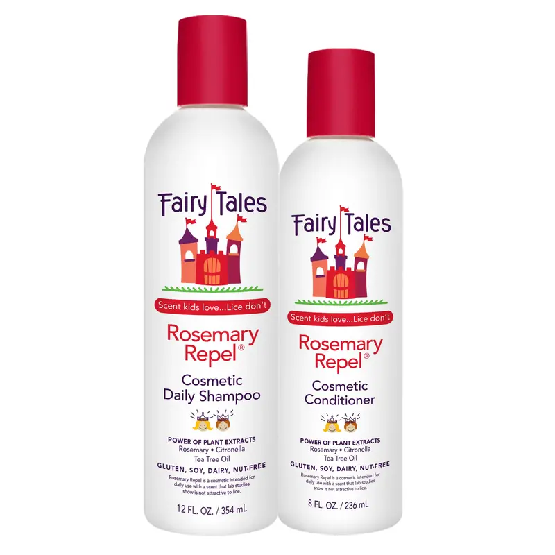 Fairy Tales Rosemary Repel Shampoing et Après-Shampoing – Duo doux pour enfants, parfum naturel
