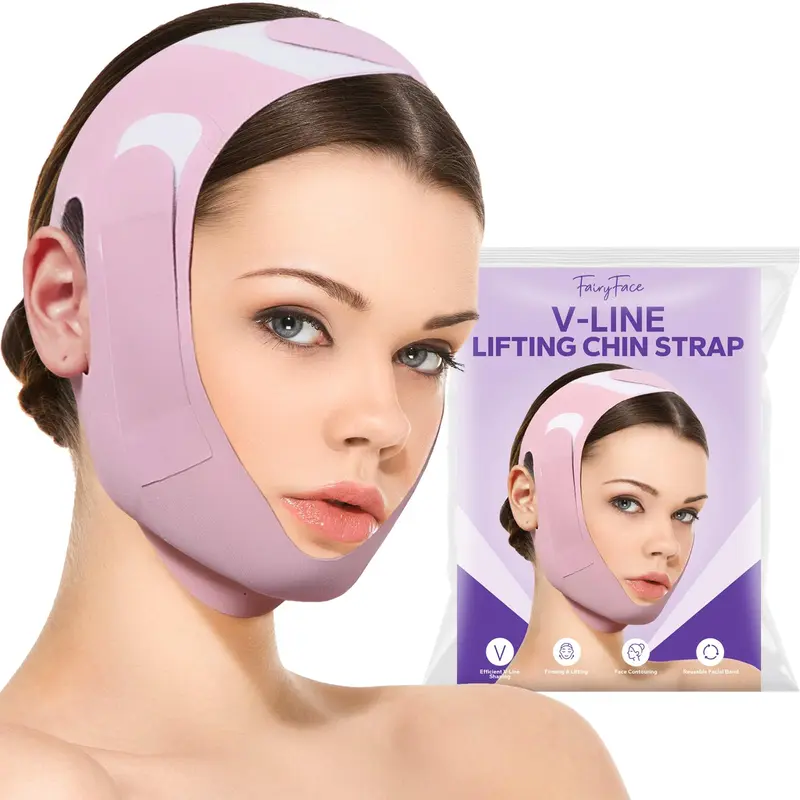 FairyFace Chinstrap pour Sommeil – Lifting V-Line, Bande Visage Réutilisable
