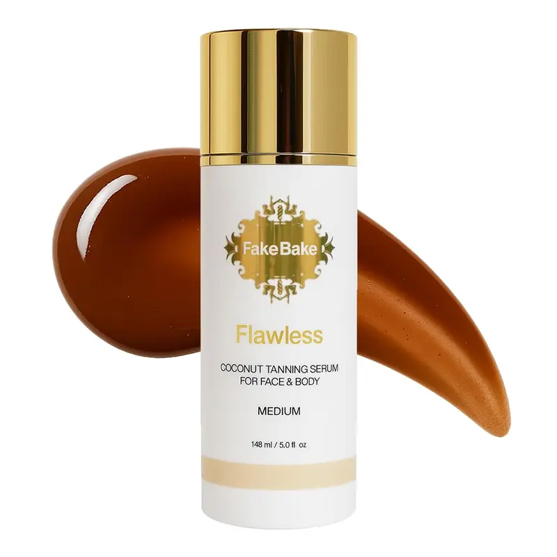 Fake Bake Flawless Sérum Autobronzant Coco – Hydratation Hyaluronique, Éclat Durable – 5 oz