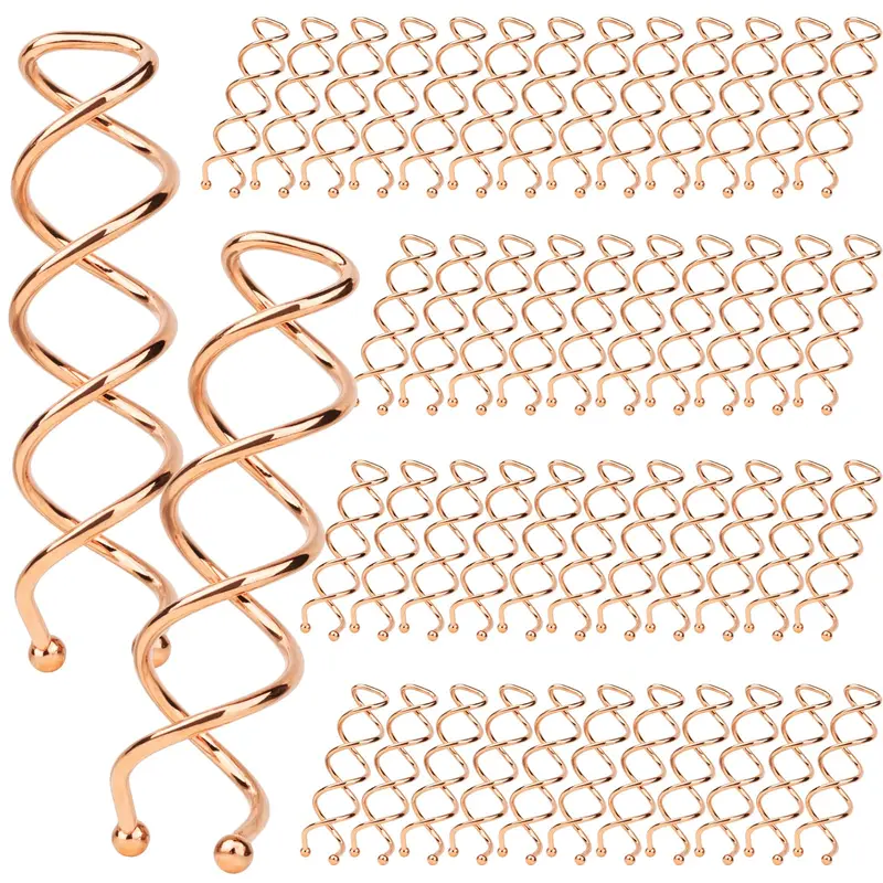 Fandamei Épingles Cheveux Spiralées – 50 Pièces Or Rose, Clips pour Chignon