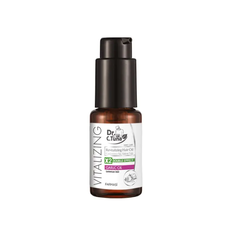 FARMASi Dr. C. Tuna Huile d’Ail Vitalisante – Croissance des cheveux, épaisseur et brillance, 30 ml