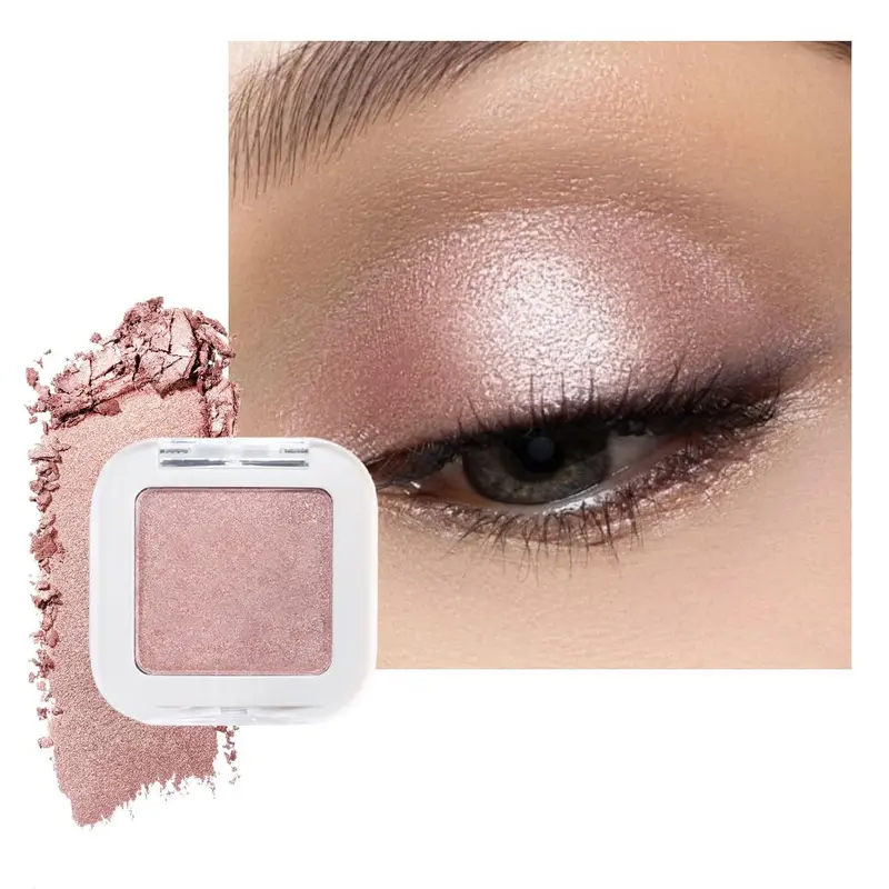 FeiCuiYun Palette Ombres à Paupières Pailletées Champagne Rose Poudree – Vegan, Sans Cruauté, Sans Talc et Sans Paraben