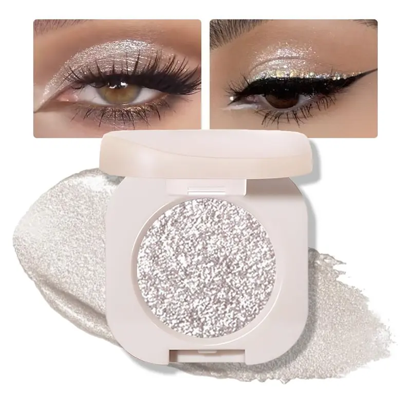 FeiCuiYun Palette Ombres Étincelantes Glitter – 12 Teintes Crème Métalliques